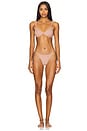 view 4 of 4 Le Stretch Multifit Micro G-string in Tan