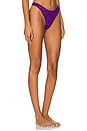 view 2 of 4 Le Stretch Lace Thong in Deep Purple