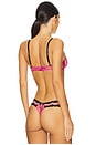 view 3 of 4 Sheer Tulle Demi Bra in Pretty Pink