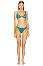 view 4 of 4 Le Stretch Lace Demi Bra in Aquamarine