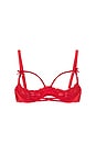 view 1 of 2 Charlotte Peekaboo Bra in Rouge
