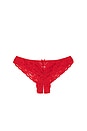 view 2 of 2 Charlotte Crotchless Panty in Rouge