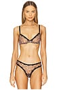 view 1 of 4 Printed Sheer Tulle Demi Bra in Leopard Print