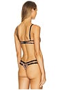 view 3 of 4 Printed Sheer Tulle Demi Bra in Leopard Print