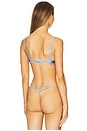 view 3 of 4 Harper Embroidery Demi Bra in Crystal Blue