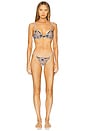 view 4 of 4 Harper Embroidery Demi Bra in Crystal Blue