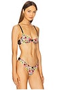 view 2 of 4 Azalea Embroidery Bra in Black
