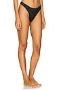 view 2 of 4 Luxe Crotchless Thong in Black