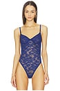 view 2 of 5 Le Stretch Lace Bodysuit in Starry Blue