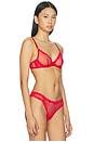 view 2 of 4 Sheer Tulle Demi Bra in Rouge