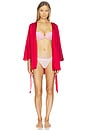 view 2 of 4 Angel Sleeve Robe in Rouge