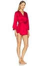 view 3 of 4 Angel Sleeve Robe in Rouge