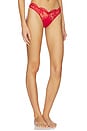 view 2 of 4 Frankie Lace Thong in Rouge