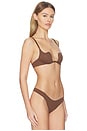view 2 of 4 Le Stretch Micro Seduce U-plunge Bra in Cocoa