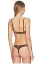 view 3 of 4 Le Stretch Micro Seduce U-plunge Bra in Cocoa
