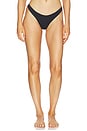 view 1 of 4 Le Stretch Micro Multifit Thong in Black