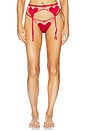 view 1 of 4 Amour Garter in Rouge