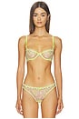 view 1 of 4 SOUTIEN-GORGE BALCONET ETOILE EMBROIDERED in Neon Yellow