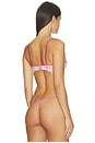 view 3 of 5 Sequin Hibiscus Demi Bra in Pink Desire