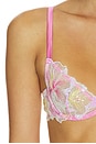 view 5 of 5 Sequin Hibiscus Demi Bra in Pink Desire