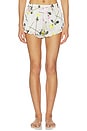 view 1 of 5 Ruffle Shorts in Yellow Tossed Roses