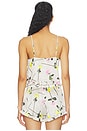 view 3 of 5 Ruffle Cami Top in Yellow Tossed Roses