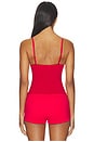 view 4 of 4 Built-in Bra Cami Top in Rouge
