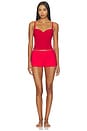 view 5 of 4 Built-in Bra Cami Top in Rouge