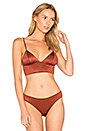 view 1 of 4 Triangle Longline Bra in Saffron