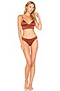 view 4 of 4 Triangle Longline Bra in Saffron