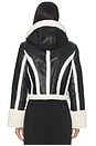 view 3 of 4 Leather & Fur Collar Jacket in Black