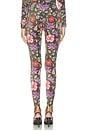 view 4 of 6 LEGGINGS AVEC PASSE-PIED WILDFLOWER in Wildflower Print