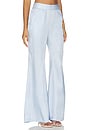 view 2 of 6 Luxe Twill Flare Pant in Ice Queen