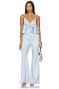 view 5 of 6 Luxe Twill Flare Pant in Ice Queen