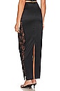 view 4 of 5 Lace Insert Maxi Skirt in Black