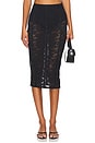 view 1 of 6 Le Stretch Lace Pencil Skirt in Black