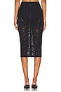 view 4 of 6 Le Stretch Lace Pencil Skirt in Black