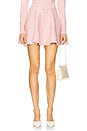 view 1 of 6 Knit Flare Mini Skirt in Cherry Blossom