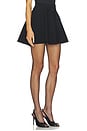 view 2 of 6 Knit Flared Mini Skirt in Black