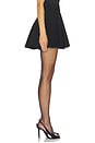 view 3 of 6 Knit Flared Mini Skirt in Black