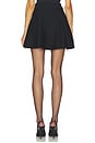 view 4 of 6 Knit Flared Mini Skirt in Black