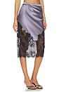 view 2 of 6 FALDA JULIET LACE AND SILK in Lavender Smoke