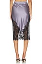 view 4 of 6 FALDA JULIET LACE AND SILK in Lavender Smoke