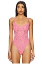 view 2 of 6 Le Stretch Multifit Bodysuit in Pink Cadillac