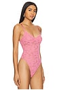 view 3 of 6 Le Stretch Multifit Bodysuit in Pink Cadillac