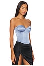 view 3 of 5 Hamptons Bustier Top in Denim Blue