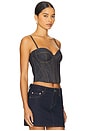 view 3 of 5 Denim Bustier in Indigo Denim