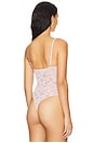 view 4 of 5 Le Stretch Lace Wireless Bodysuit in Ballet Pink