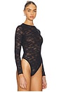 view 3 of 5 Le Stretch Long Sleeve Bodysuit in Black