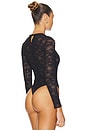 view 4 of 5 Le Stretch Long Sleeve Bodysuit in Black